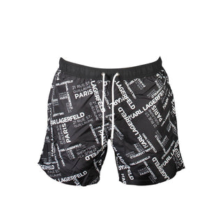 Karl Lagerfeld Black Polyester Swimwear