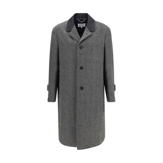 Margiela Single-breasted coat in virgin wool blend