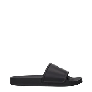 Marcelo Burlon Black Cotton Slippers
