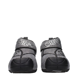 Off-White Black Cotton Sneakers