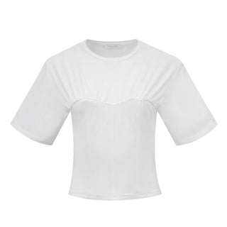 Patrizia Pepe White Cotton T-Shirt
