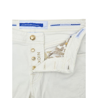 Jacob Cohen White Cotton Skinny Jean