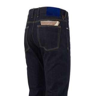 Jacob Cohen Blue Polyester Tapered Jean