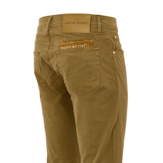 Jacob Cohen Yellow Cotton Skinny Pant