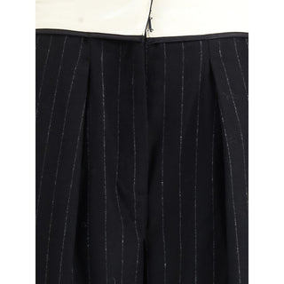 Forte_Forte Sartorial high-waisted pinstripe wool-blend Trousers