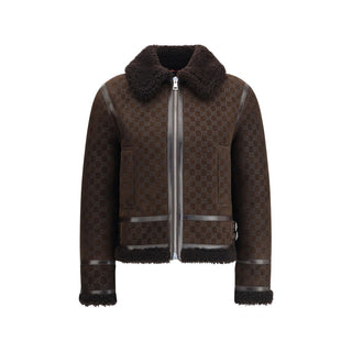 Gucci Leather Jacket with GG motif