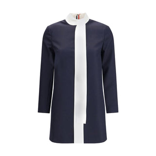 Thom Browne High Wool Suiting Shift Dress