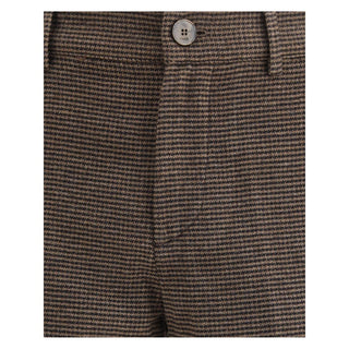 Cruna Brown Cotton Casual Pants