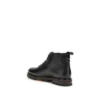 Santoni Leather Ankle Boot