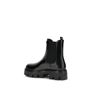 Prada Brushed leather Ankle Boots