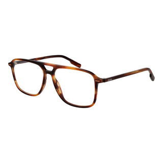 Ermenegildo Zegna Brown Men Glasses Frame