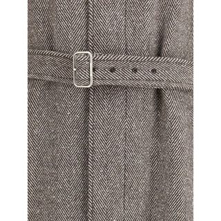 Ferragamo Coat in herringbone-patterned fabric