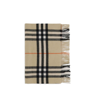Burberry Wide Check Cashmere Scarf