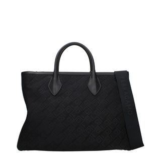 Salvatore Ferragamo Black Fabric Handbag