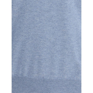 Brunello Cucinelli Light Blue Cashmere Cashmere Sweater