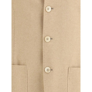 Brunello Cucinelli Beige Cashmere Coat