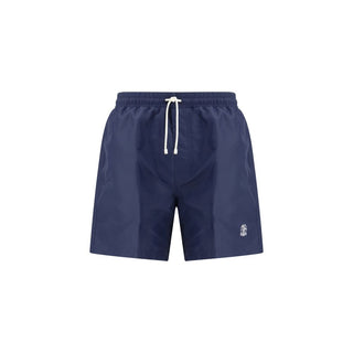 Brunello Cucinelli Blue Polyester Swim Shorts