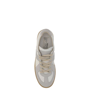 Margiela White Calf Leather Bos Taurus Low Top Sneakers