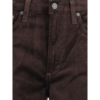Citizens of Humanity Brown Cotton Straight-Leg Jeans