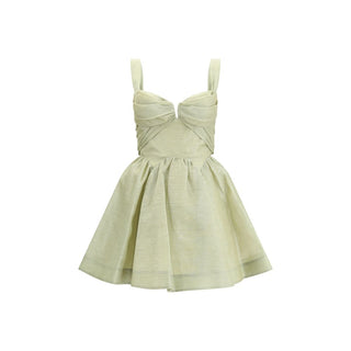 Zimmermann Green Linen Casual Dress
