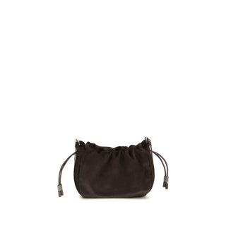 Brunello Cucinelli Brown Fur Shoulder Bag