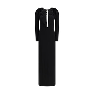 Marine Serre Black Viscose Casual Dress