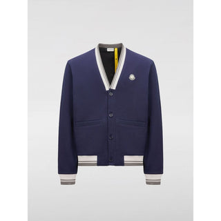 Moncler Blue Cotton Bomber