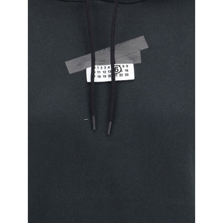 MM6 Black Cotton Sweatshirt