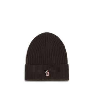 Moncler Grenoble Black Fleece Wool Beanie