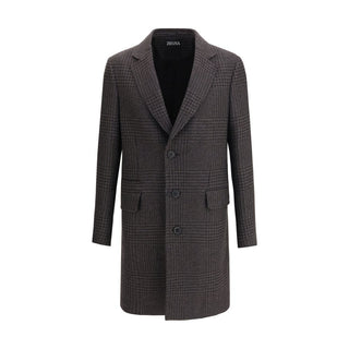 ZEGNA Brown Wool Coat