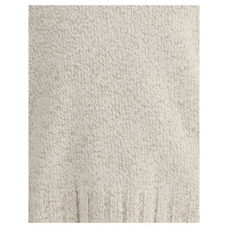 ZEGNA Cream Cashmere Cashmere Sweater