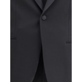 Giorgio Armani Black Fleece Wool Tuxedo