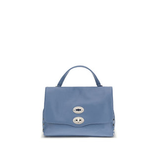Zanellato Blue Calf Leather Bos Taurus Shoulder Bag