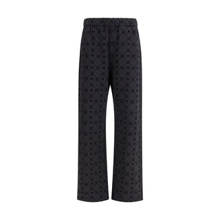 Marine Serre Gray Cotton Athletic Pants