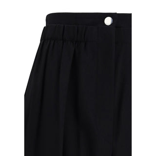 Max Mara Black Fleece Wool Casual Pants