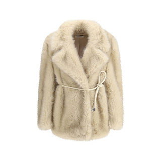 Max Mara Beige Polyester Coat