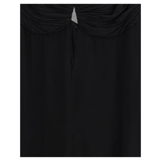 Saint Laurent Black Viscose Casual Dress