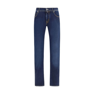 Jacob Cohen Blue Cotton Slim Fit Jeans