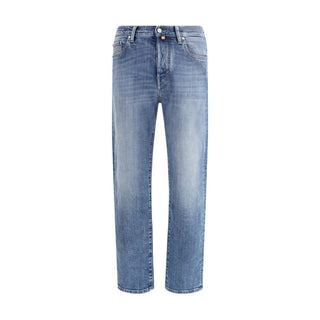 Jacob Cohen Blue Cotton Relaxed Fit Jeans