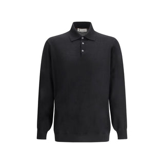 Brunello Cucinelli Black Cashmere Dress Shirt