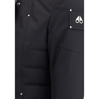 Moose Knuckles Black Recycled Polyester Parka