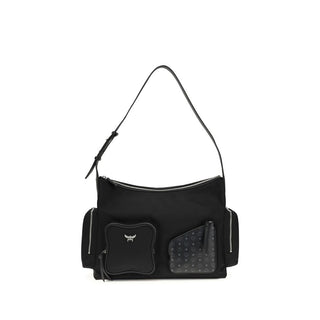 MCM Black Fabric Shoulder Bag