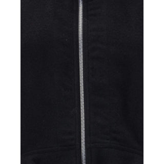 Rick Owens Black Fleece Wool Biker Jacket
