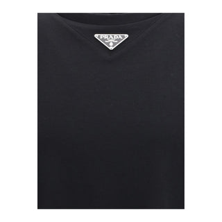 Prada Black Cotton T-Shirt