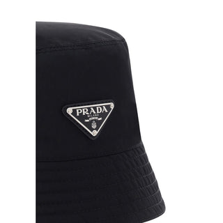 Prada Black Polyamide Bucket Hat