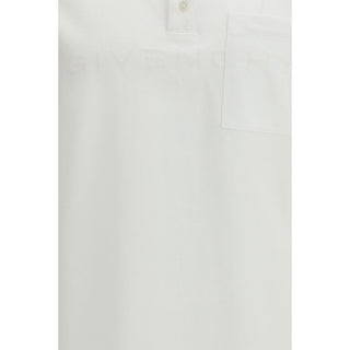Givenchy White Cotton Polo Shirt