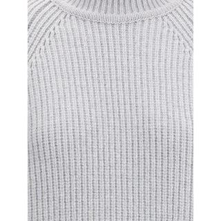 Balmain Gray Wool Sweatshirt