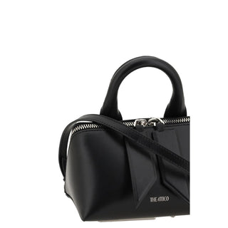 The Attico Black Calf Leather Bos Taurus Shoulder Bag