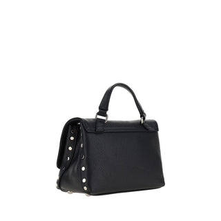 Zanellato Black Calf Leather Bos Taurus Shoulder Bag