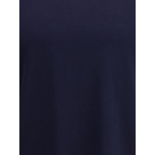 Brunello Cucinelli Blue Cotton T-Shirt